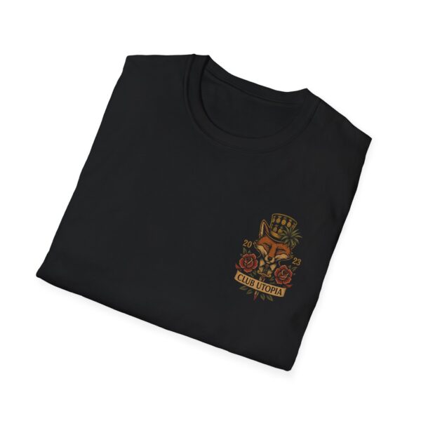 Club Utopia Vintage-Inspired Unisex Softstyle T-Shirt, Retro Graphic Tee - Image 4