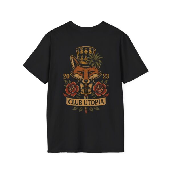 Club Utopia Vintage-Inspired Unisex Softstyle T-Shirt, Retro Graphic Tee - Image 2